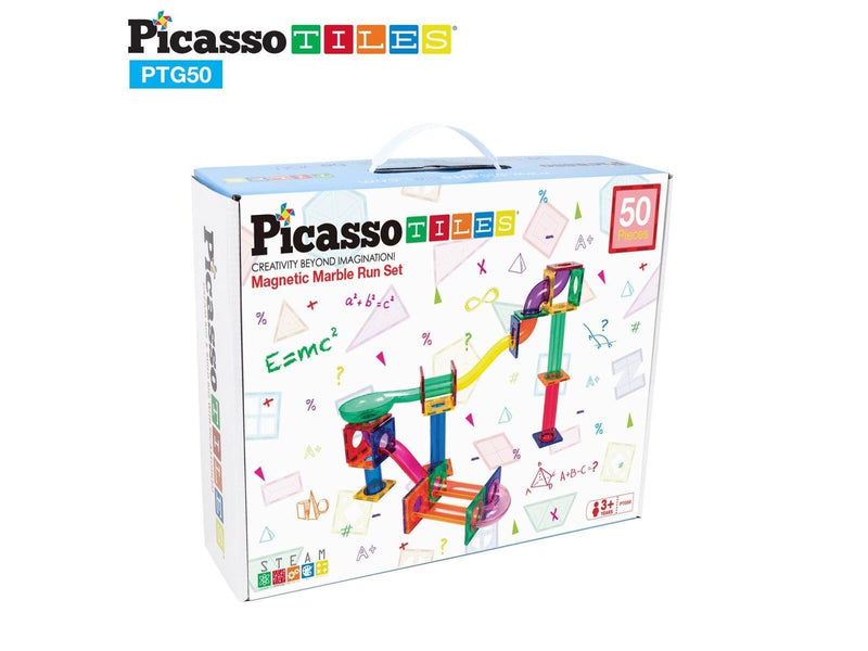 PicassoTiles 50-teiliges Murmelbahn-Set