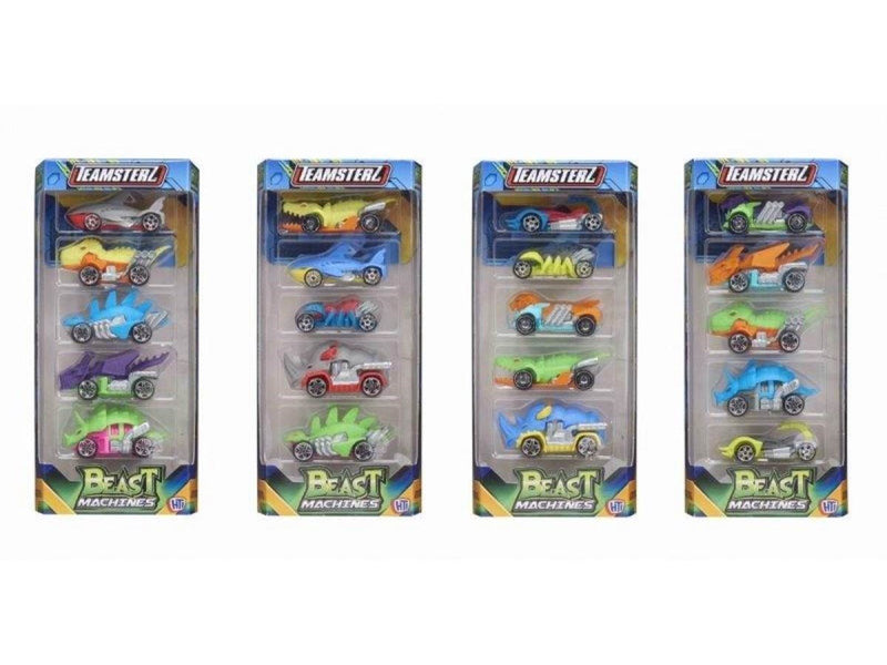Teamsterz   Beast Machines die-cast 5-pack toy cars ass.