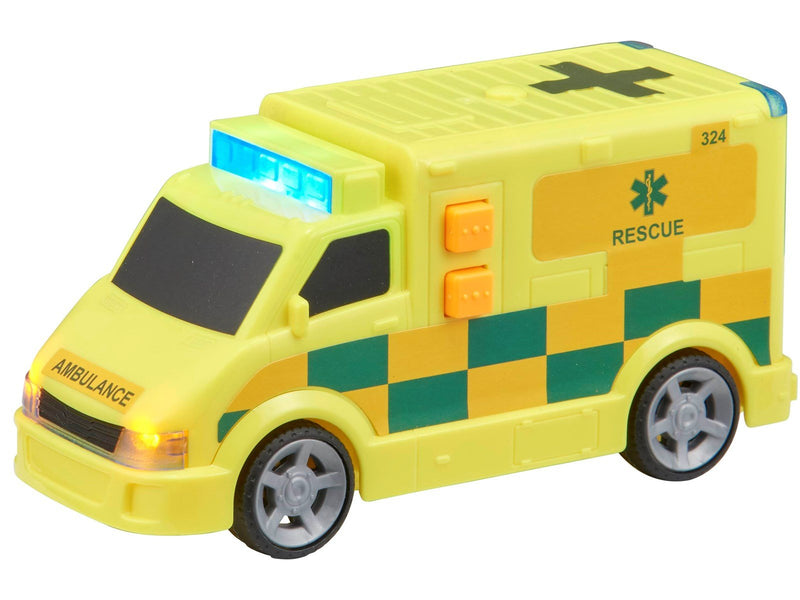 Teamsterz   Small Ambulance with L&S yellow toy
