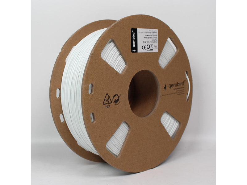 Gembird PLA-FL Filament - White - 1.75mm ø - 1 kg