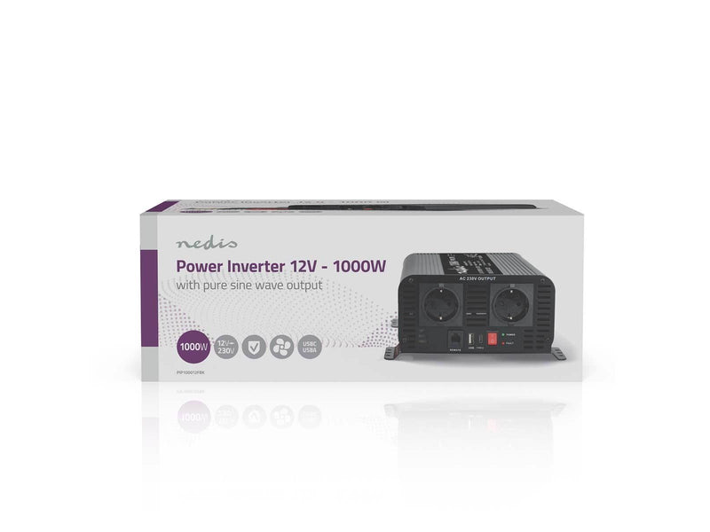 Nedis Power Inverter Pure Sine Wave | Input voltage: 12 V DC