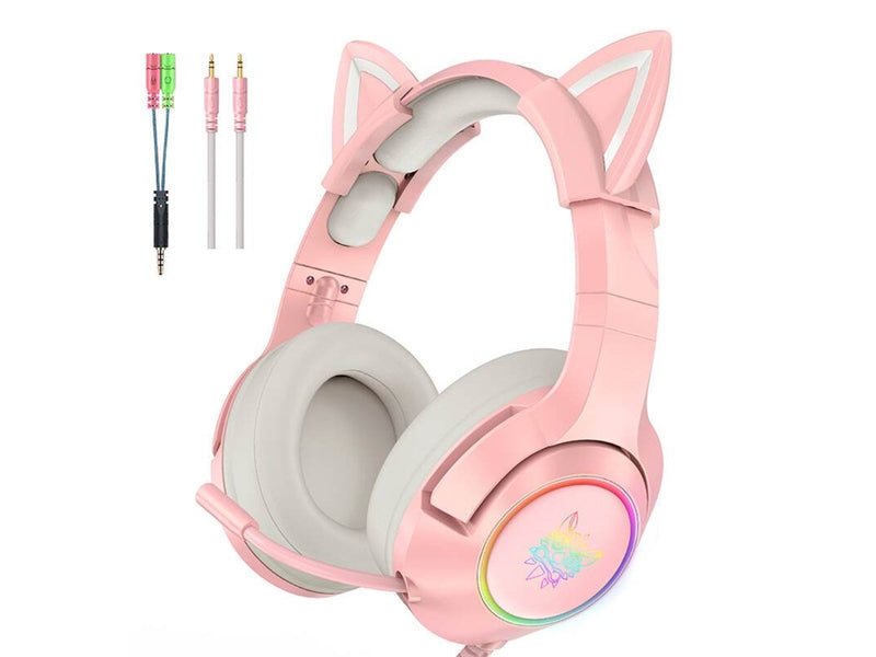 ONIKUMA Gaming headphones  K9 Pink RGB
