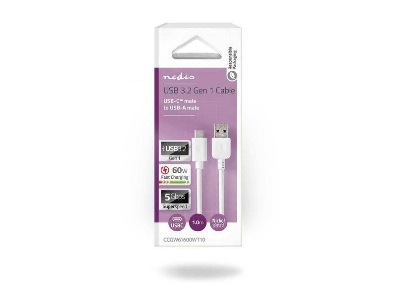 Nedis CCGW61600WT10 USB cable