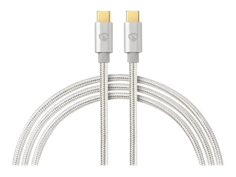 Nedis Charge & AV Support Cable - USB-C cable - 24 pin USB-C to 24 pin USB-C - 1 m