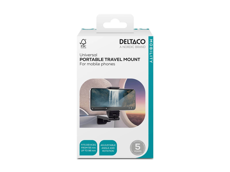 Deltaco Portable Travel Mount with Clamp
