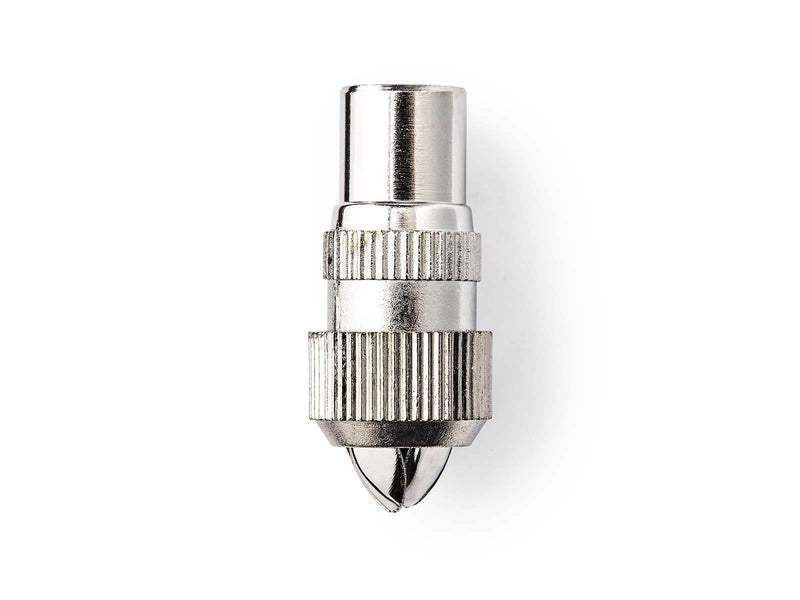 Nedis IEC (Coax) Connector | Straight | Female | Nickel Plated | 75 Ohm