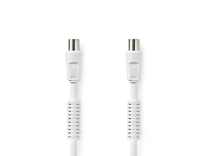 Nedis Coax Cable | IEC (Coax) Male | IEC (Coax) Female | Nickel Plated