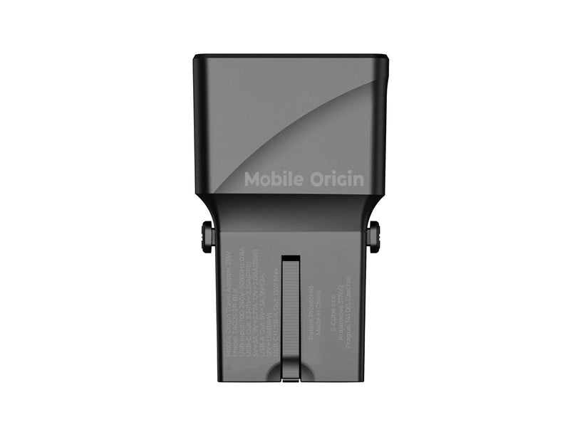 Mobile Origin Travel adapter 25W EU/US/UK/AU black