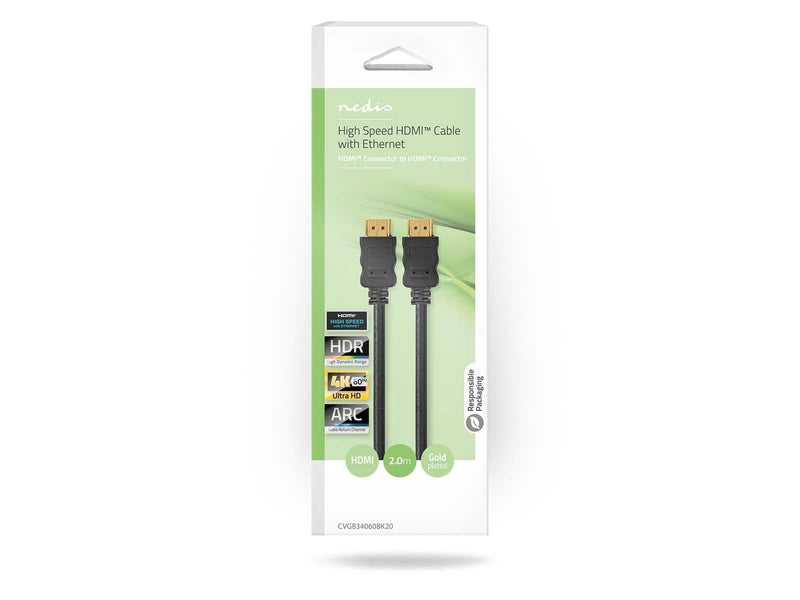 Nedis High Speed HDMI Cable with Ethernet | HDMI™ Connector | HDMI™ Connector
