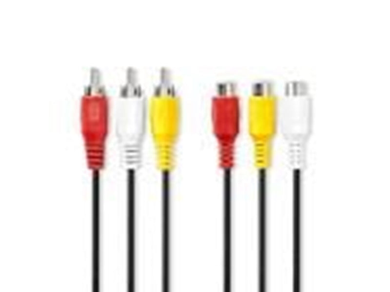 Nedis Composite Video Cable | 3x RCA Male | 3x RCA Female