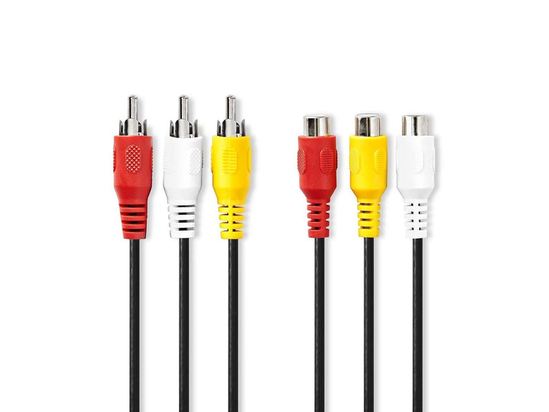 Nedis Composite Video Cable | 3x RCA Male | 3x RCA Female