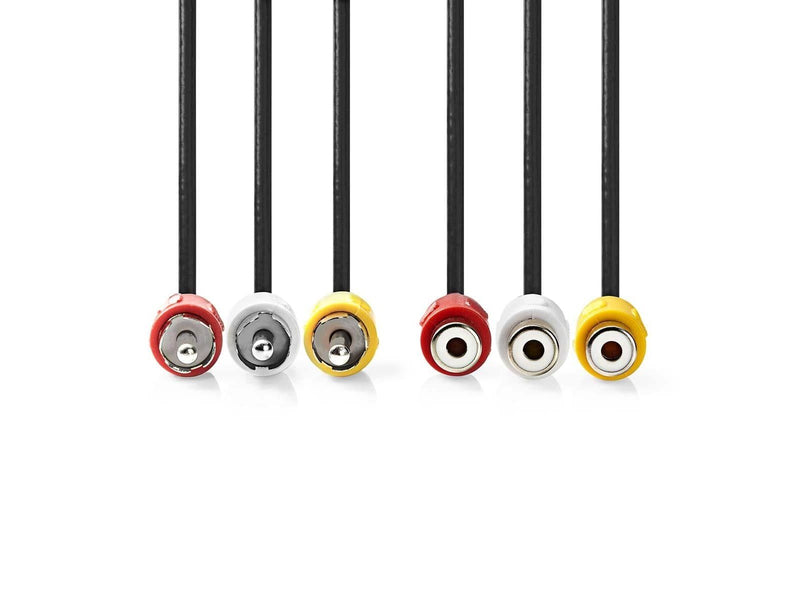 Nedis Composite Video Cable | 3x RCA Male | 3x RCA Female