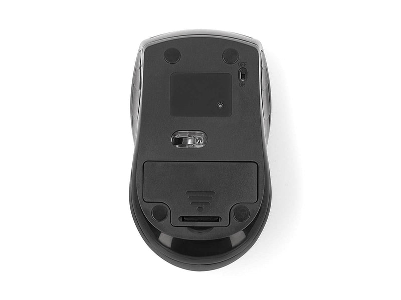 Nedis Mouse | Wireless | 800 / 1200 / 1600 dpi | Adjustable DPI - Maus (Schwarz)