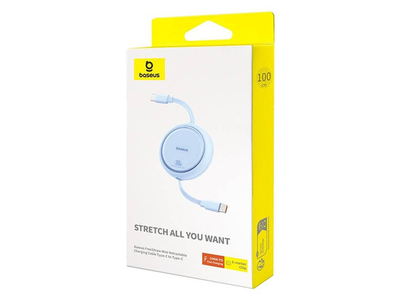 Baseus Free2Draw USB-C to USB-C Cable PD 100W 1m (White)