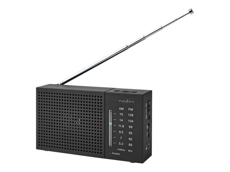 Nedis RDFM1200BK - portable radio - AM/FM - Mono