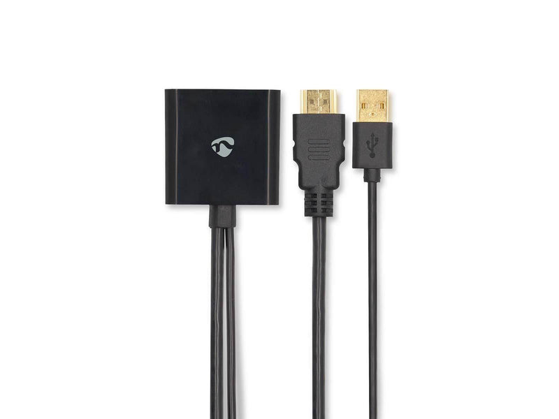 Nedis HDMI Adapter | HDMI Connector | DisplayPort Male / USB-A Male