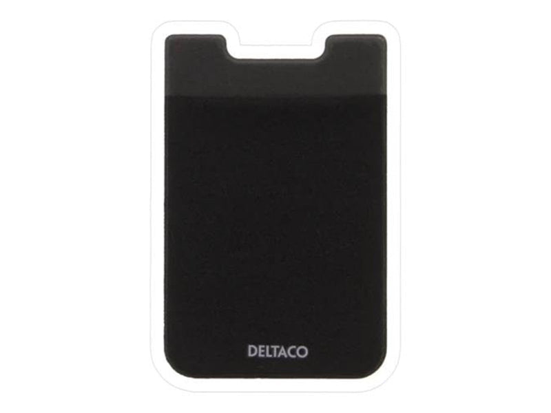 Deltaco Adhesive Credit Card Holder - Black