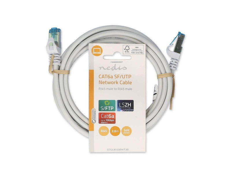 Nedis CCGL85330WT20 networking cable - Weiß - 2 meter
