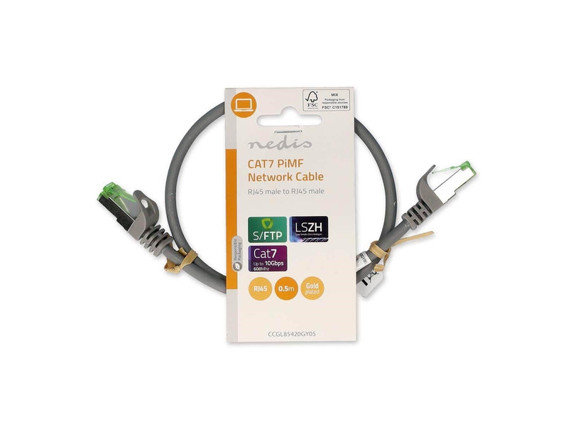 Nedis CCGL85420GY05 networking cable - Grau - 0.5 meter