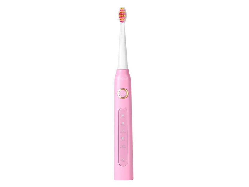 Fairywill Elektrische Zahnbürste Sonic toothbrushes with head set and case FairyWill FW-507 (Black and pink)