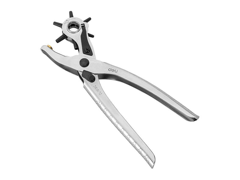 Deli Tools Leather Hole Punch 9"  EDL1919C (silver)