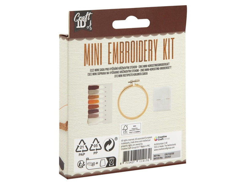 Creative Craft Group Craft ID - Mini embroidery kit - Butterfly (CR1710