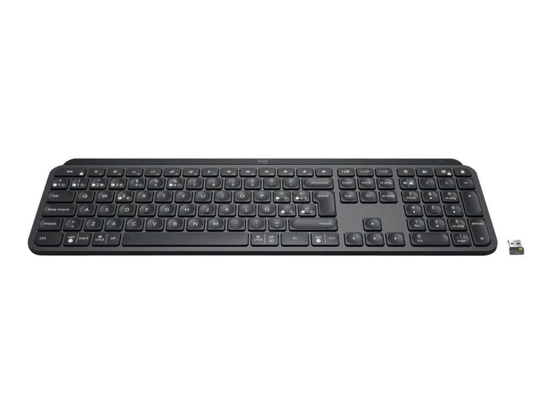 Logitech MX Keys - keyboard - QWERTY - Spanish - Europe - graphite - Tastaturen - Spanisch - Schwarz
