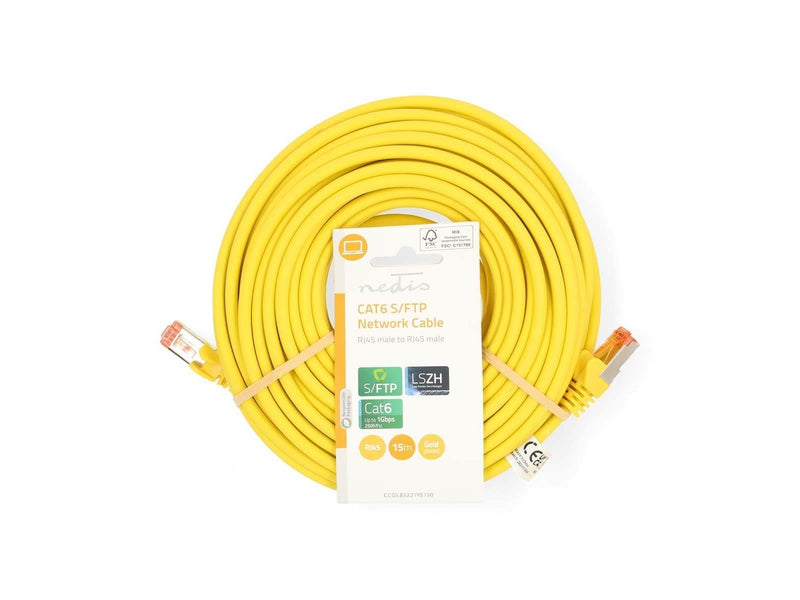 Nedis CAT6 Network Cable | RJ45 Male | RJ45 Male | S/FTP | 15.0 m - Grau - 15 meter