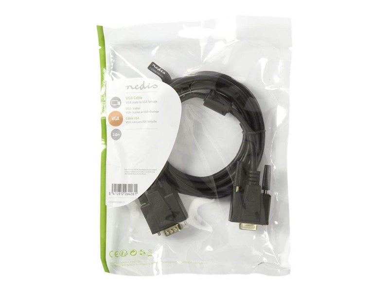 Nedis - VGA extension cable - HD-15 (VGA) to HD-15 (VGA) - 2 m