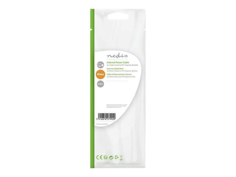 Nedis - power adapter - PCI Express to 4 pin internal power (12V) - 15 cm