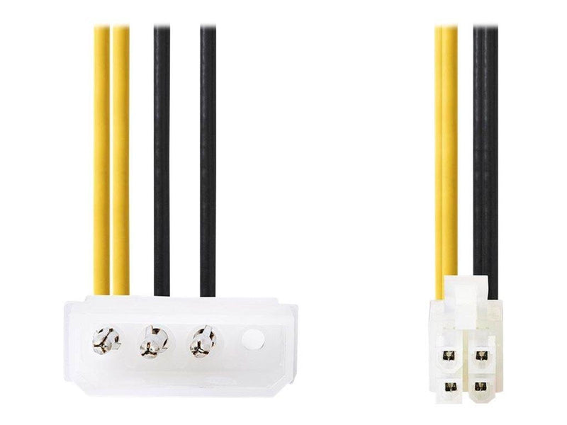Nedis - power adapter - power P4 to 4 pin internal power (12V) - 15 cm
