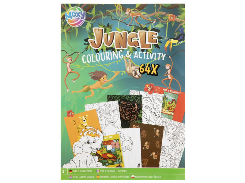 Creative Craft Group Moxy - Colouring & Activity Book - Jungle (150069)