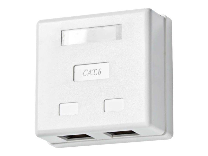 Nedis - socket-outlet - 2 network sockets - white