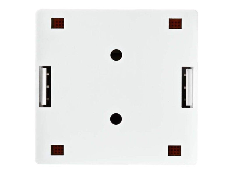 Nedis - socket-outlet - 2 network sockets - white