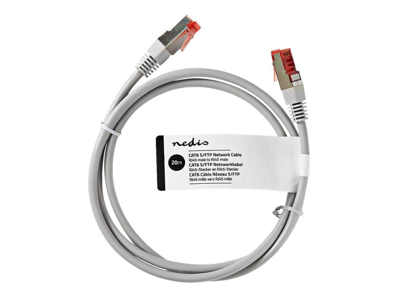 Nedis patch cable - 20 m - grey - Grau - 20 meter