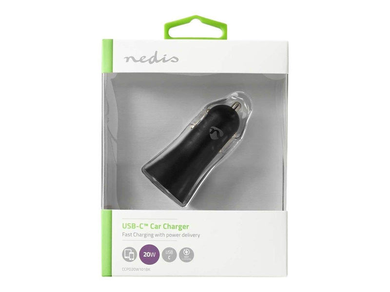 Nedis car power adapter - 24 pin USB-C - 20 Watt
