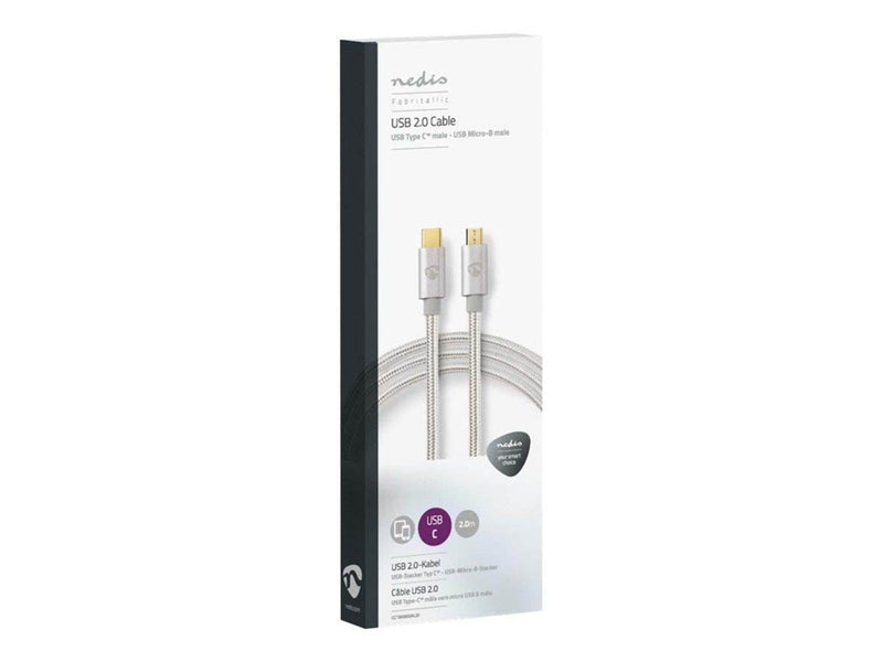 Nedis - USB-C cable - 24 pin USB-C to Micro-USB Type B - 2 m