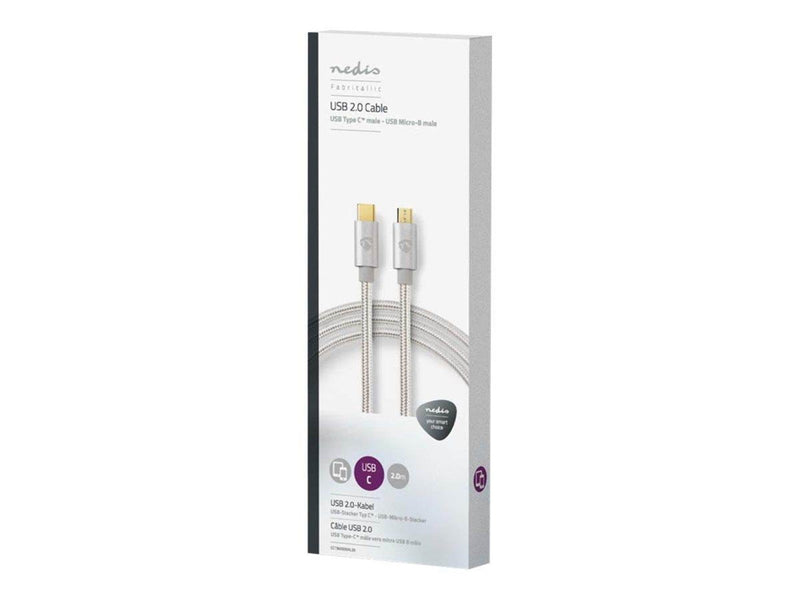 Nedis - USB-C cable - 24 pin USB-C to Micro-USB Type B - 2 m