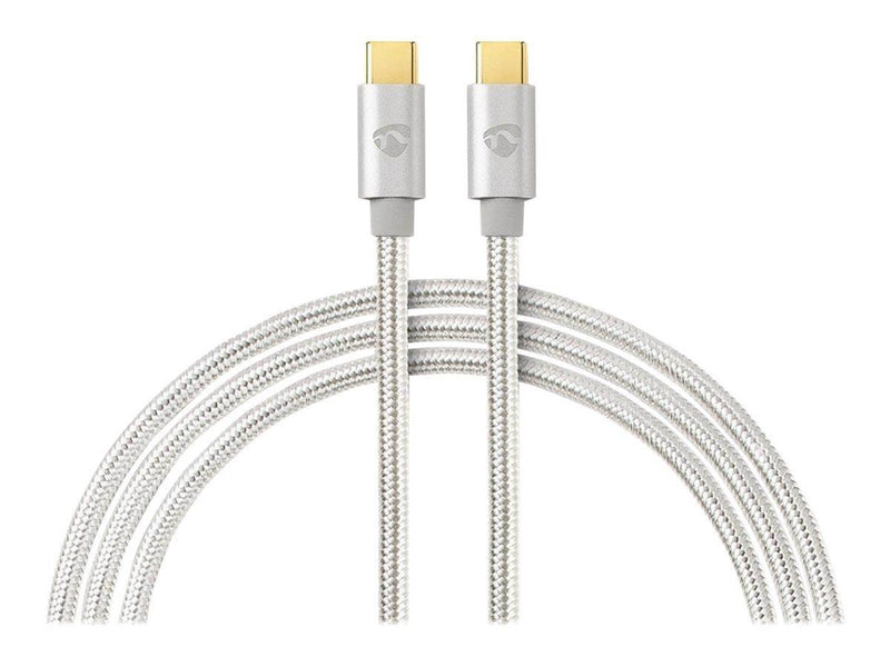 Nedis Charge & AV Support Cable - USB-C cable - 24 pin USB-C to 24 pin USB-C - 2 m