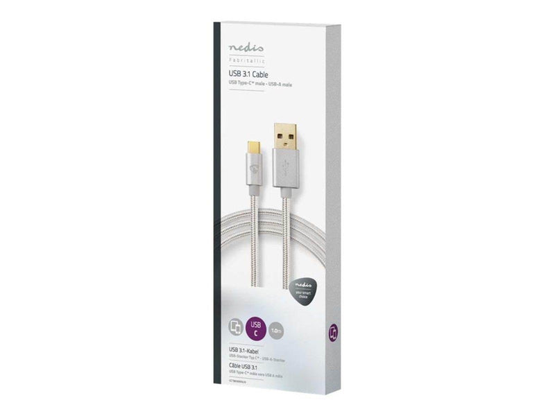 Nedis - USB-C cable - USB Type A to 24 pin USB-C - 1 m