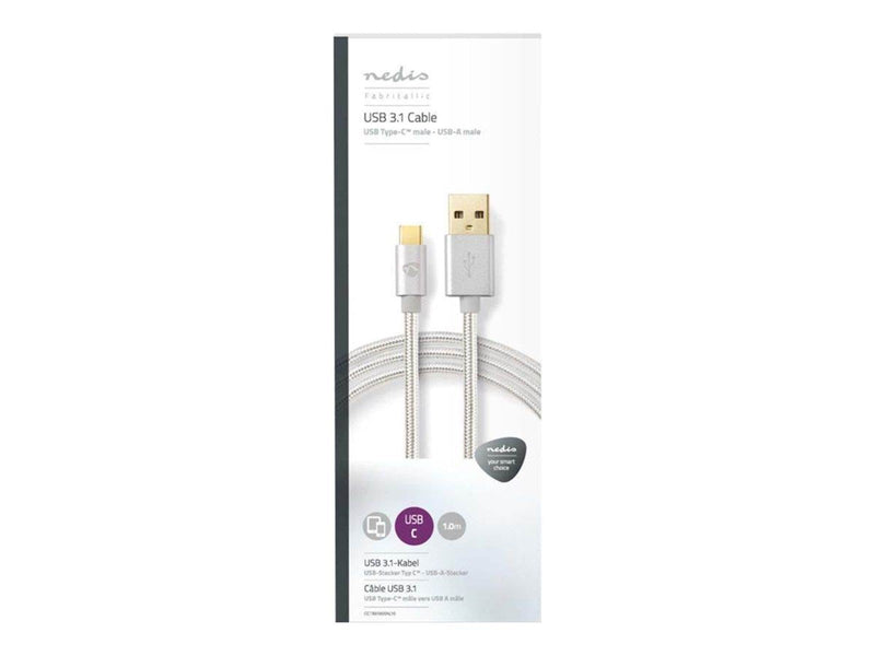 Nedis - USB-C cable - USB Type A to 24 pin USB-C - 1 m