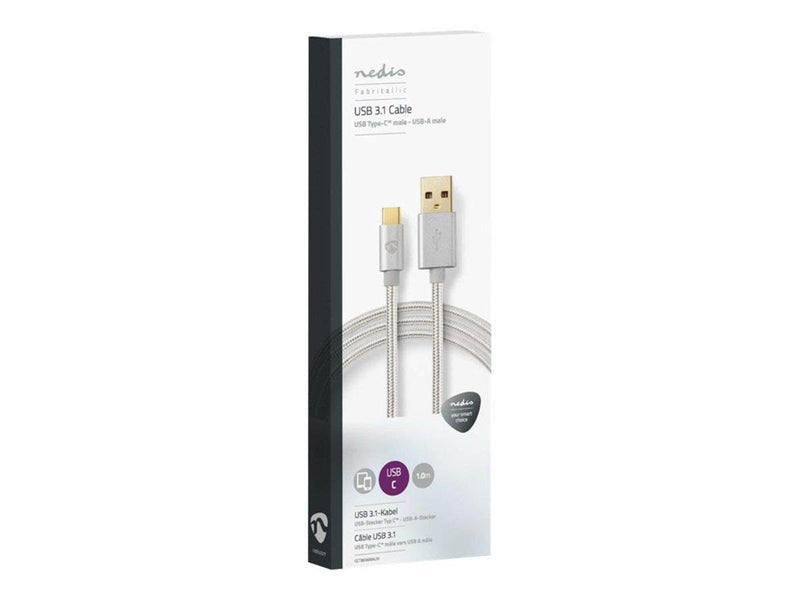 Nedis - USB-C cable - USB Type A to 24 pin USB-C - 1 m