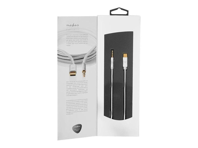 Nedis USB-C to headphone jack adapter - audio / USB - 1 m