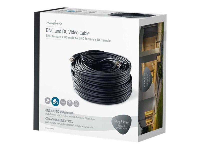 Nedis - video / power cable - 30 m