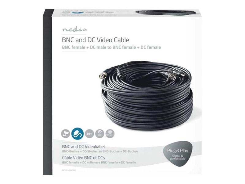 Nedis - video / power cable - 30 m