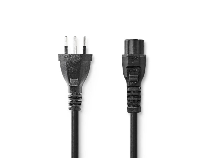 Nedis Power Cable | CH Type 12 | IEC-320-C5 | Straight | Straight | Nickel Plated | 2.00 m