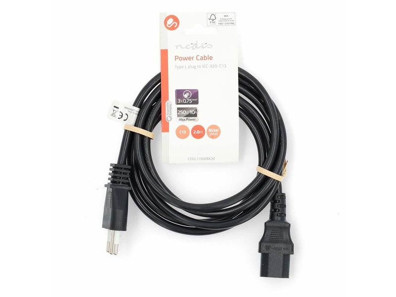 Nedis CEGL11300BK20 power cable