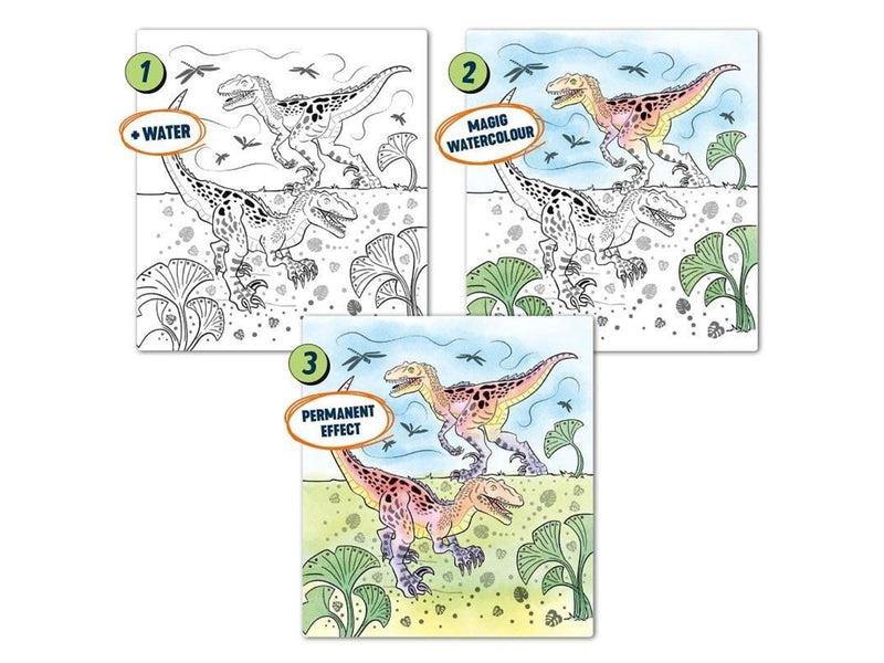 Dino World Watercolour Book
