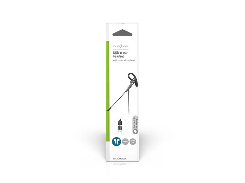 Nedis PC-headset | In-Ear | Mono | USB Type-A / USB Type-C
