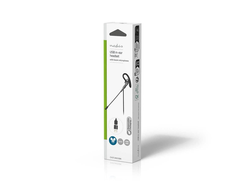 Nedis PC-headset | In-Ear | Mono | USB Type-A / USB Type-C